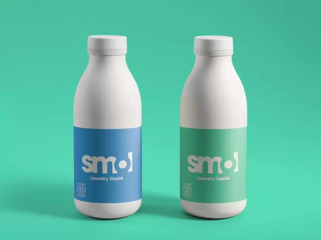 Smol Lança Detergente para Roupa em Garrafa de Fibra Pulpex