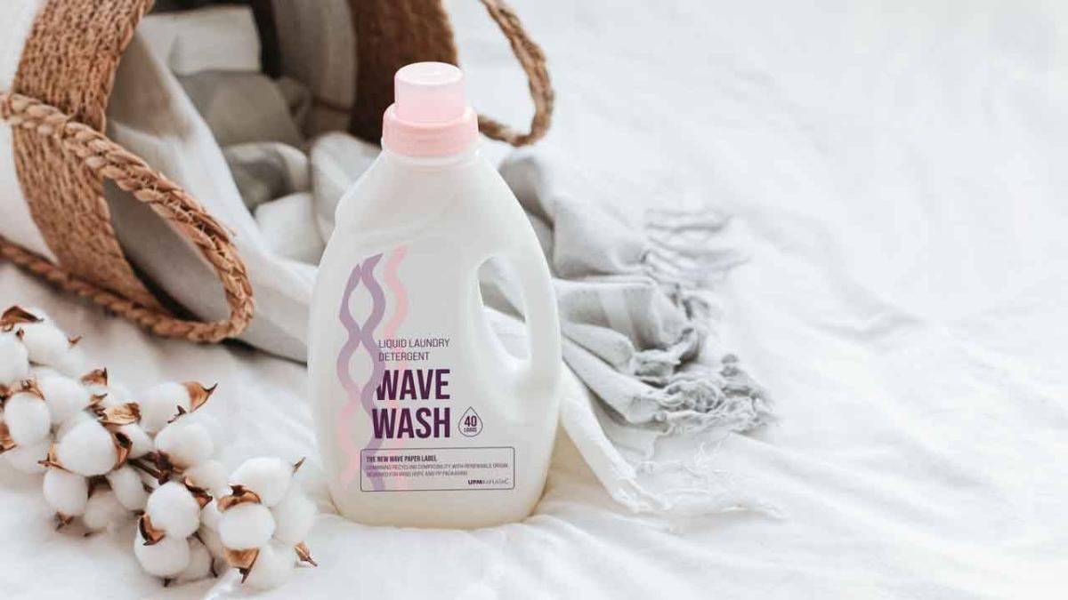 UPM presenta un nuevo material de etiqueta de onda para envases compatibles con el reciclaje.