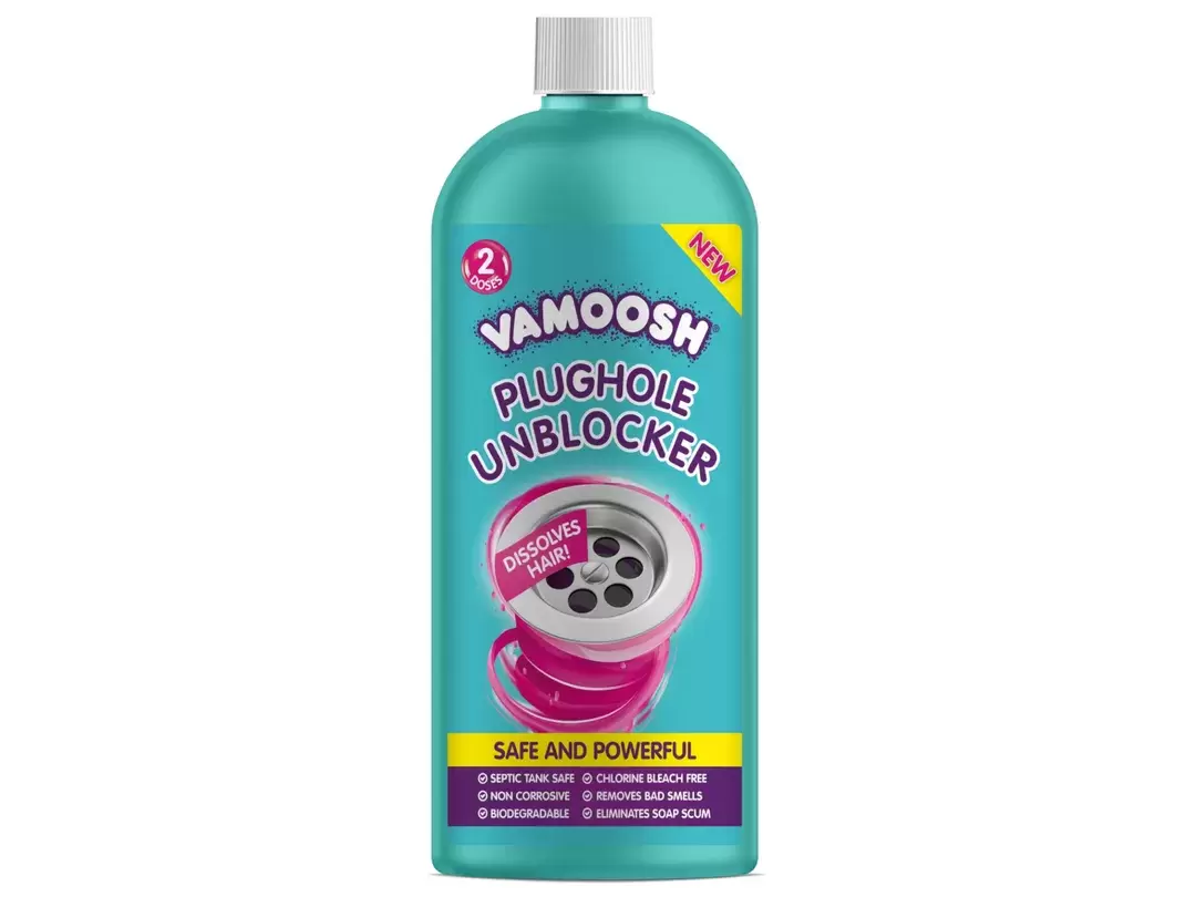 Berry développe une bouteille recyclable pour Vamoosh Plughole Unblocker.