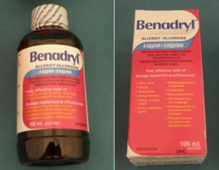 Benadryl Líquido Elixir ha sido retirado del mercado debido a una violación de seguridad en el empaquetado.