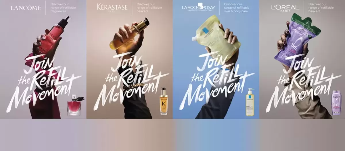 L'Oréal lance le mouvement mondial #JoinTheRefillMovement pour promouvoir la beauté durable.