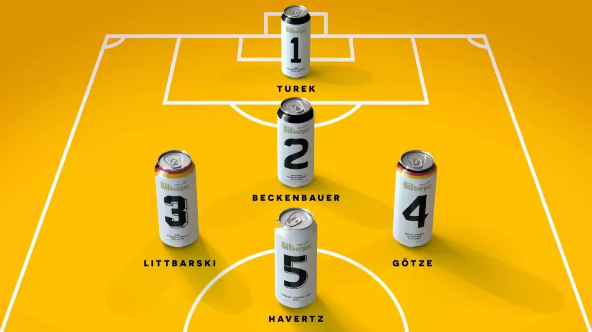 Bitburger Unveils Limited-Edition World Cup Cans for German Football Fans