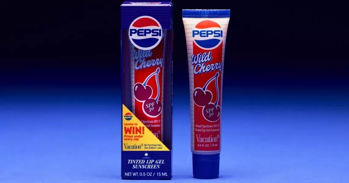 Vacation Extends Pepsi Lip Balm Collaboration with Nostalgic Cap Giveaway