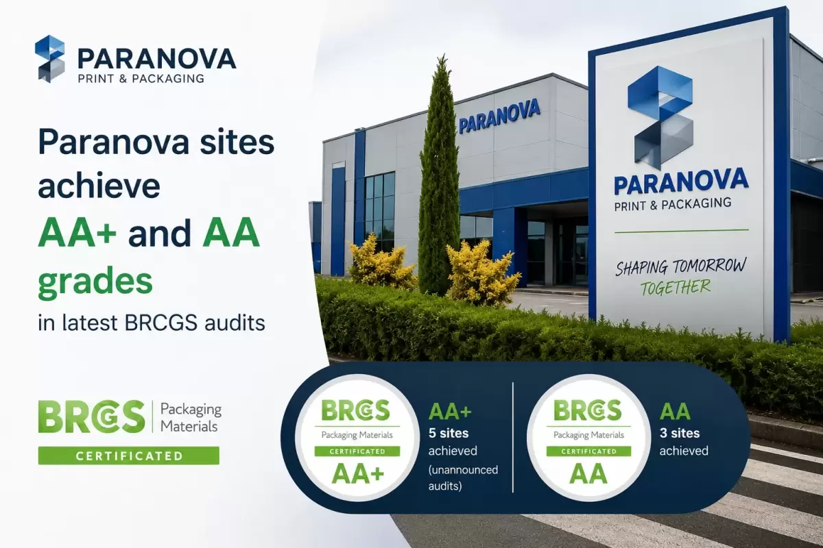 Los sitios de envasado de Paranova aseguran las mejores calificaciones BRCGS en las últimas auditorías.