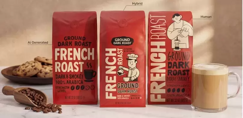 Human-AI Packaging Designs Outperform AI-Only Graphics in Consumer Study