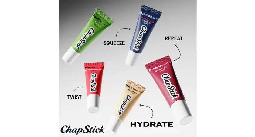ChapStick Moves Beyond the Stick With New HydraBalm Squeeze Tube Format