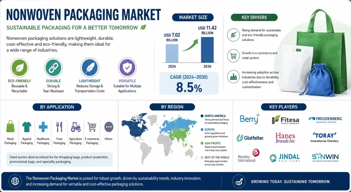 Nonwoven Packaging Market: Why Is Sustainable Packaging Driving Its Global Expansion?