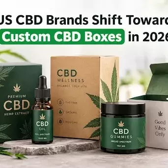 Marcas de CBD dos EUA mudam para caixas personalizadas de CBD em 2026.