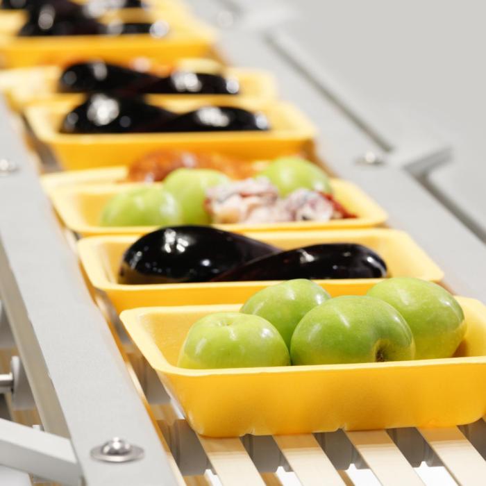 Ligne de lavage et d'emballage de légumes avec désinfection à l'ozone mise aux enchères