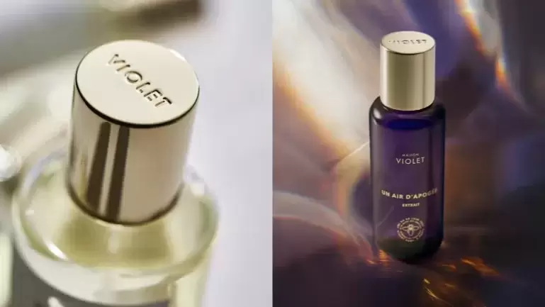 Maison Violet reduz em 50% o uso de vidro com embalagens de fragrância recarregáveis.