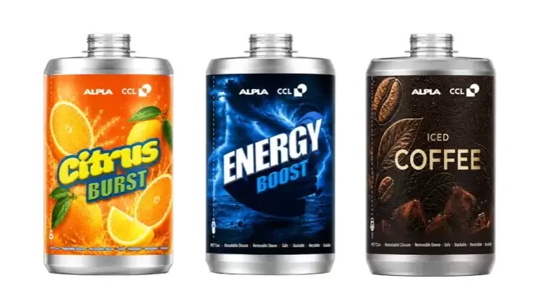 ALPLA e CCL Label lançam lata de PET reciclável como alternativa ao alumínio.